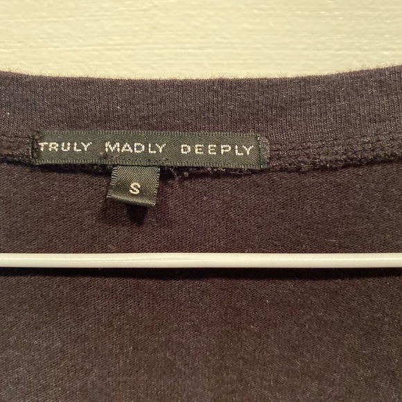 TRULY MADLY DEEPLY LICK SALT LIME TEQUILA BLACK SHORT SLEEVE T SHIRT SIZE SMALL - Picture 3 of 4